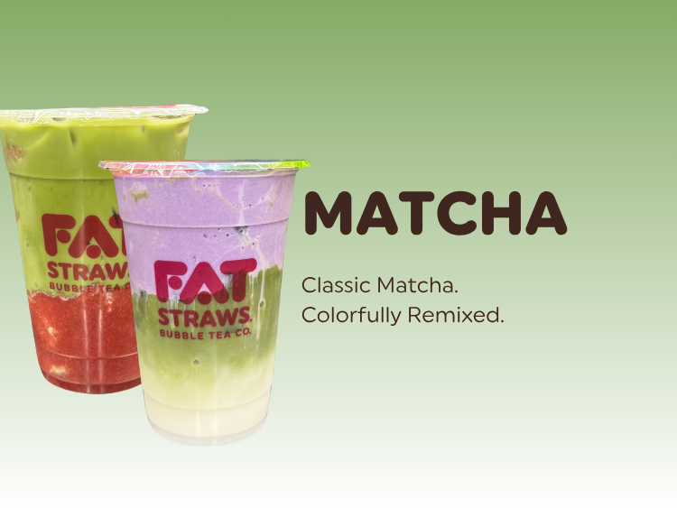 Fat Straws matcha drinks
