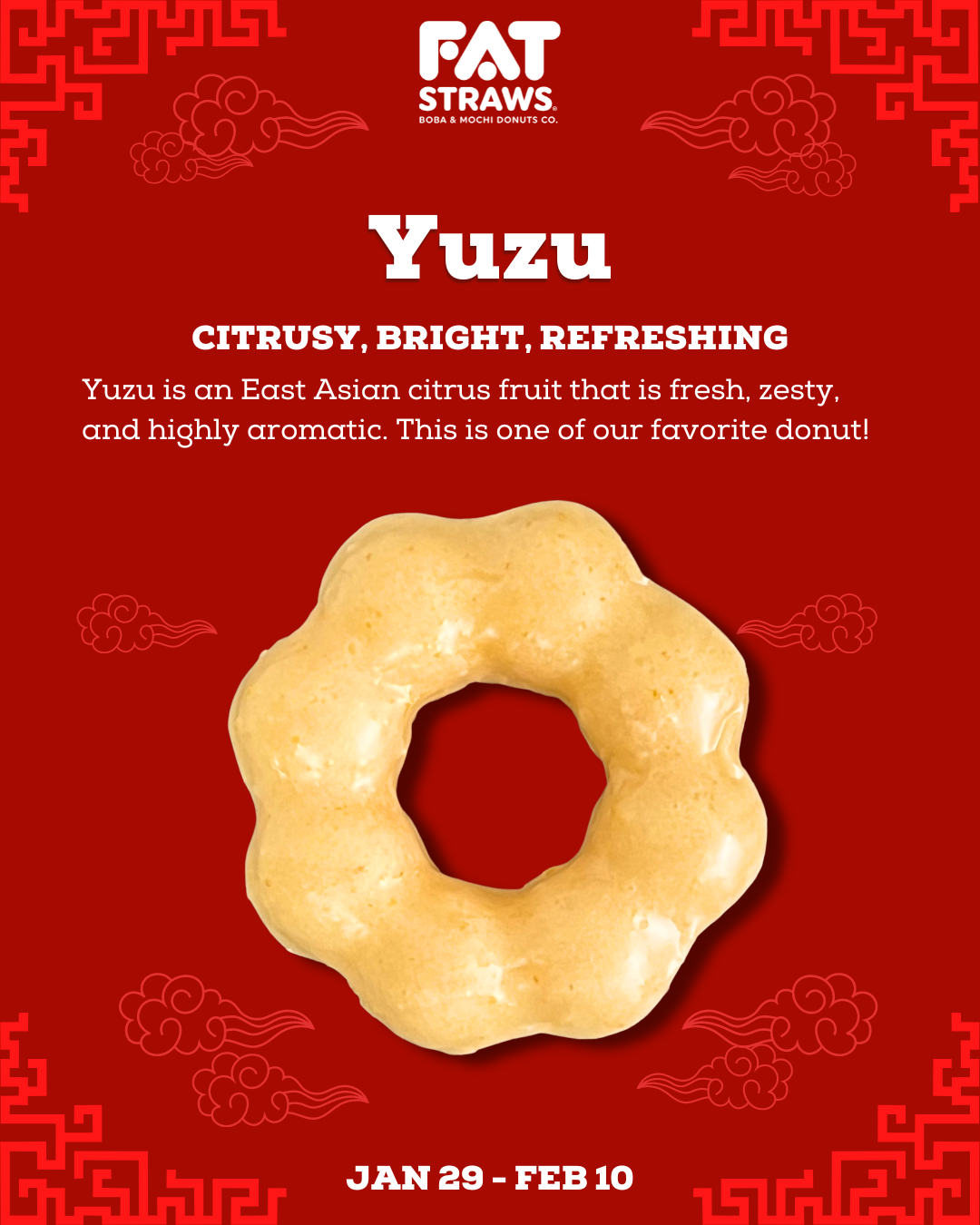 Yuzu Mochi donut