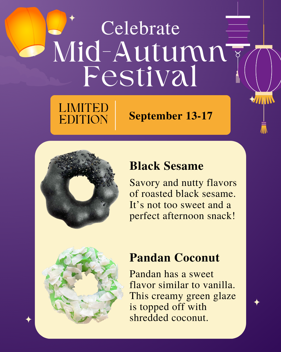 Mid Autumn Festival Mochi donut